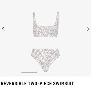 FENDI x SKIMS Reversible 2pc Bathing suit sz XXS